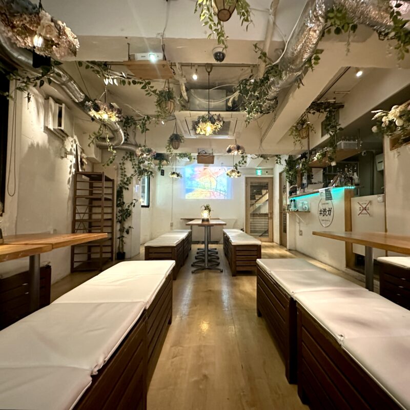 貸切パーティー&BBQ会場”渋谷ガーデンルーム3F”夜内観