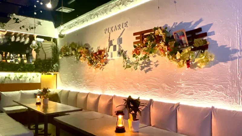 渋谷で20~40名規模の貸切パーティー♪ドライフラワーが可愛いおしゃれな空間。カラオケやゲームも楽しめる!