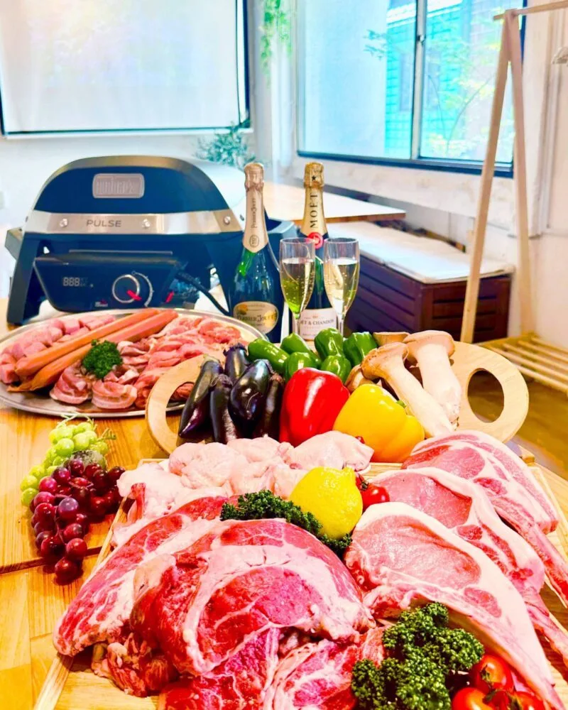 〈渋谷×貸切×雨の日BBQ〉内観1