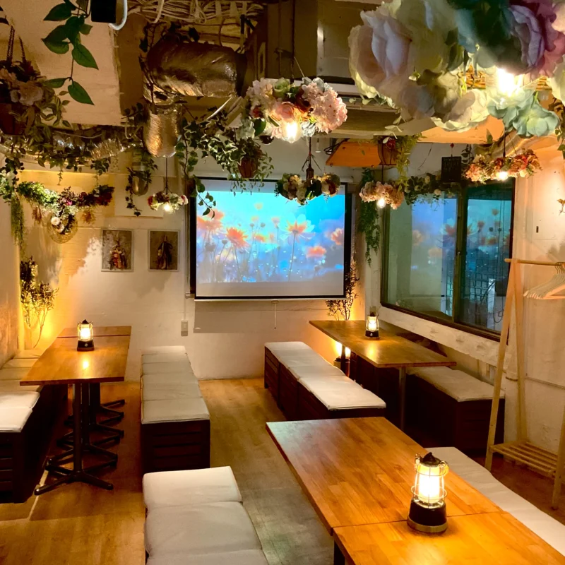 「渋谷ガーデンルーム」は、貸切に特化したおしゃれ居酒屋です！
20人・３0人など推し会貸切はお任せください！